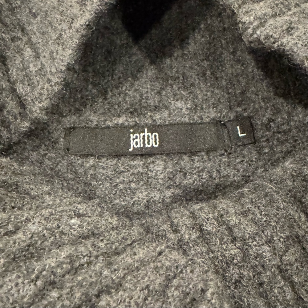 Jarbo Dark Gray Cashmere Olympia Oversized Turtleneck Size Large - Picture 4 of 8